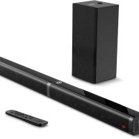 ЗИМНА РАЗПРОДАЖБА! POWBUZZ BOMAKER Tech Sound Bar 2.1 канала за TV, снимка 1 - Аудиосистеми - 43225644