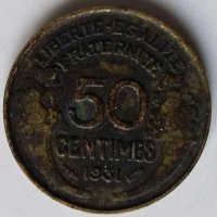 Монети Франция 1888-1931г., снимка 3 - Нумизматика и бонистика - 28548397