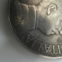 Сребърна монета Италия 2 лири, 1910, снимка 17 - Нумизматика и бонистика - 35344001