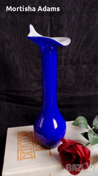 Стъклена ваза, снимка 1