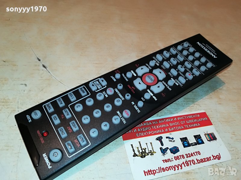 andersson r2 receiver/audio remote внос sweden 0106211621, снимка 1