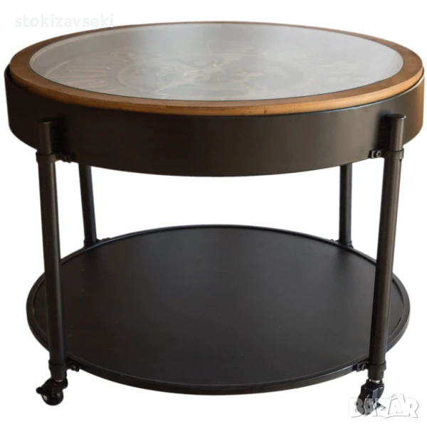 Маса с часовников механизъм, 70*70*48 см, снимка 1