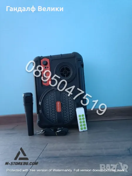 НОВАТА МОЩНА ТОНКОЛОНА МОДЕЛ KTS-1218 с подарък микрфофон, снимка 1