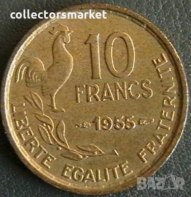 10 франка 1955, Франция, снимка 1