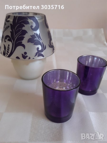 Декорация лилаво: Комплекти декор за свещи/Калъфки за възглавници НОВИ с отстъпка , снимка 1