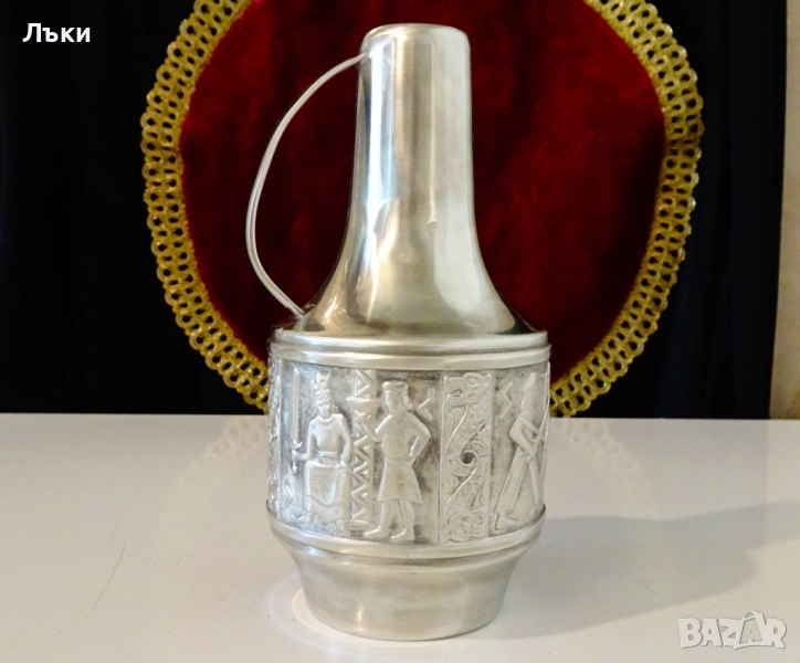 Калаена кана за ракия,уиски,Викинги,Норвегия. , снимка 1