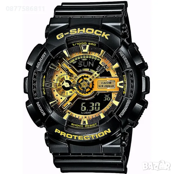 НОВ МЪЖКИ ЧАСОВНИК CASIO G-SHOCK GA-110GB-1AER. КАСИО GA-110, снимка 1