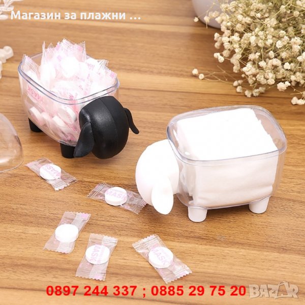 Малка кутия за клечки за уши/зъби във формата на Овца, снимка 1