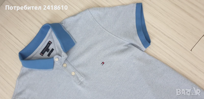 Tommy Hilfiger Pique Cotton Slim Fit  Mens Size L НОВО! ОРИГИНАЛ! Мъжка Тениска!, снимка 1