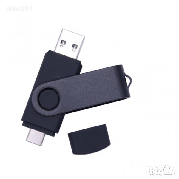 2В1 Type-c USB 2.0 флаш памет 64GB-флашка, снимка 1
