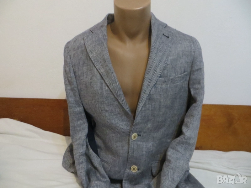Мъжко сако от лен Massimo Dutti, снимка 1