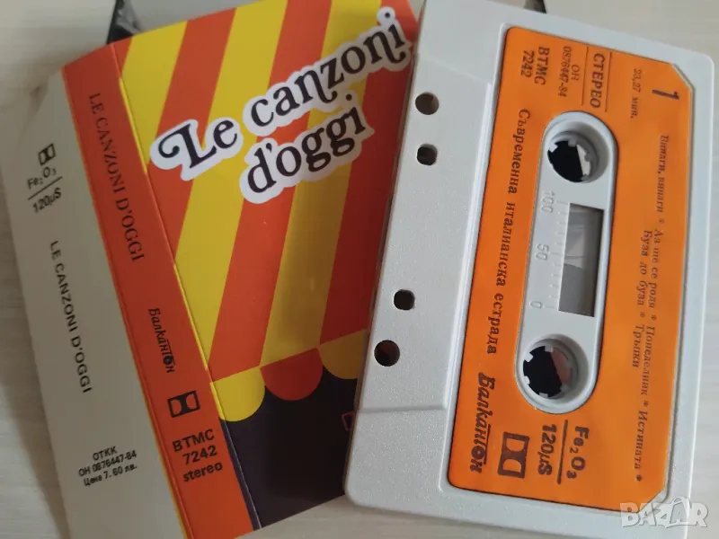 Le Canzoni D' Oggi - оригинална касета  Балкантон, снимка 1