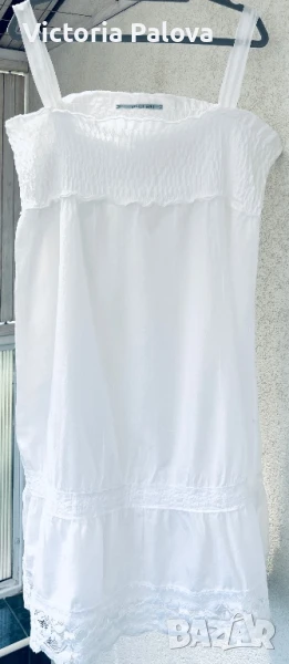 Бял топ за плаж ANGELA DAVIS, снимка 1