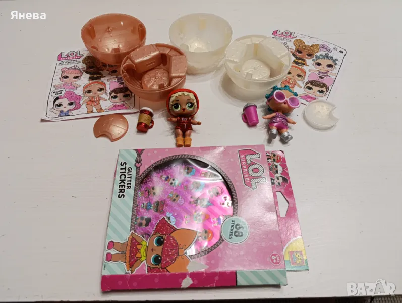 Кукла LOL 2 броя+ стикери , снимка 1