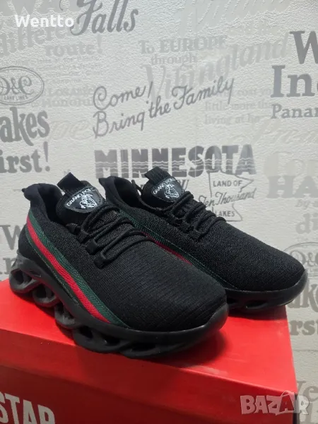 Мъжки маратонки - Черни, снимка 1