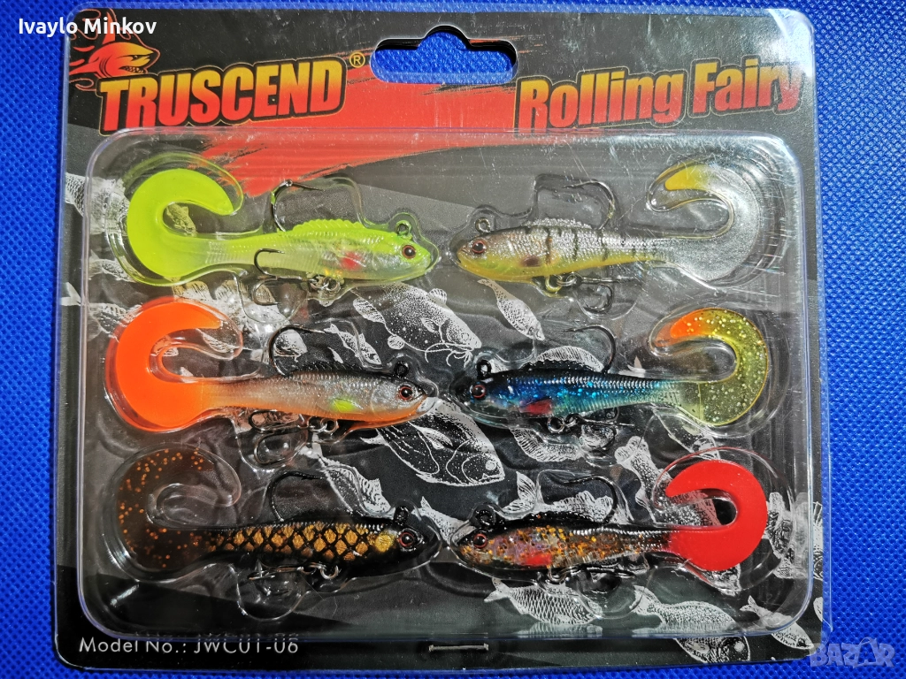 6.5см. 5гр. 6бр. Jig Силиконова примамка Truscend, снимка 1