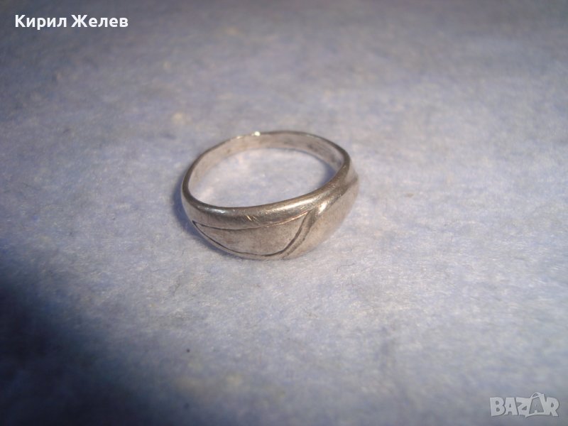 СТАР СРЕБЪРЕН АРТ ДЕКО ПРЪСТЕН ВИСОКА ПРОБА СРЕБРО - ТЕСТВАН - РЪЧНА МАЙСТОРСКА ИЗРАБОТКА 27274, снимка 1