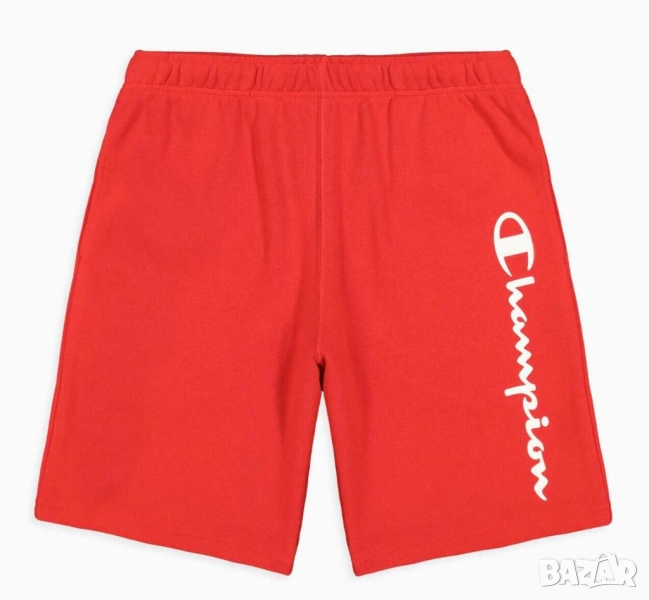 Мъжки къси панталони Champion, 79% памук, 21% полиестер, Червени, XL, снимка 1