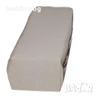 ЧАРШАФ С ЛАСТИК ТРИКО ПРЕМИУМ - КАПУЧИНО, снимка 1