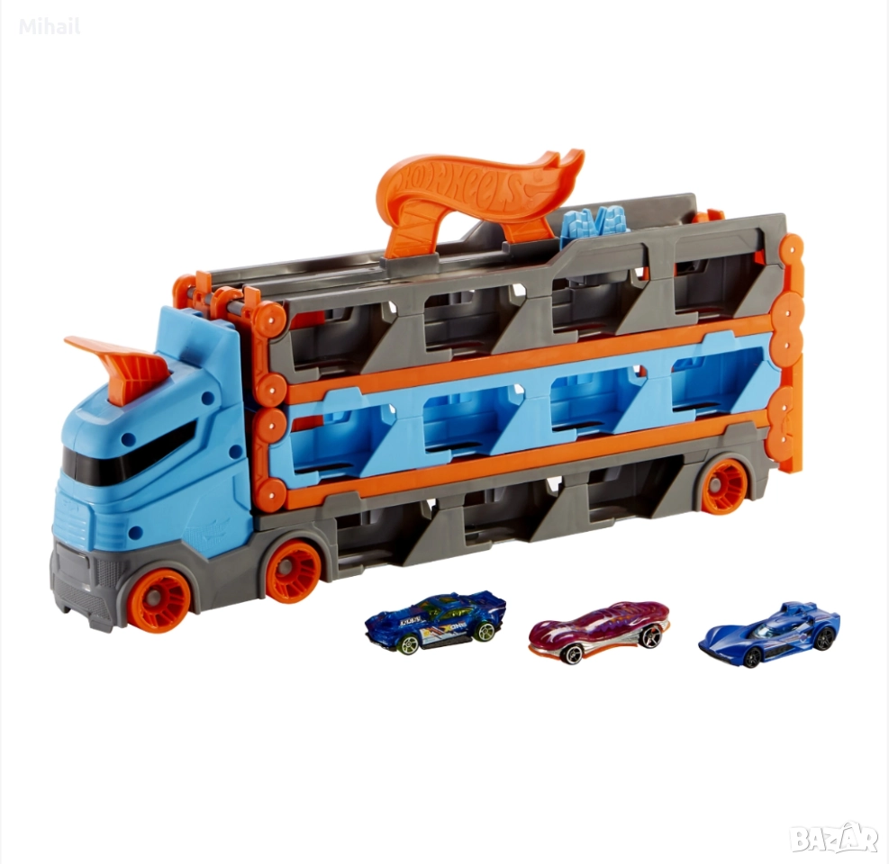 Мега автовоз и писта 2 в 1 Hot wheels , снимка 1