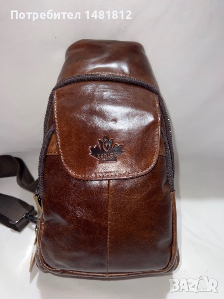 Мъжка чанта от естествена кожа , снимка 1