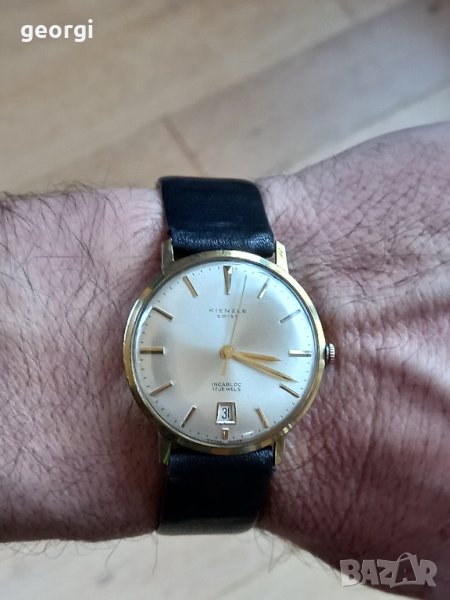  швейцарски позлатен часовник Kienzle 17 jewels, снимка 1