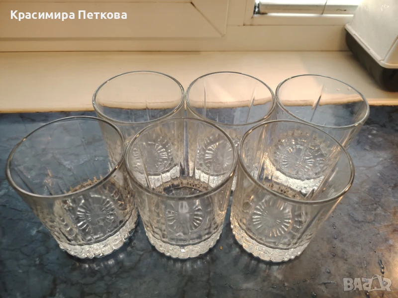 Нови стъклени чаши за уиски, снимка 1