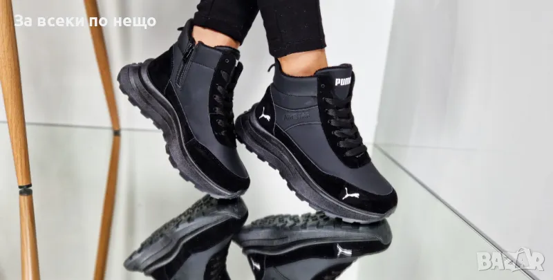 Дамски черни маратонки Puma, снимка 1