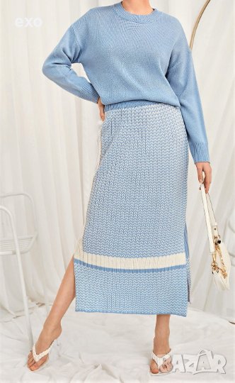 Зимен комплект с пола, Елегантен зимен комплект, Дамски зимен костюм, снимка 1