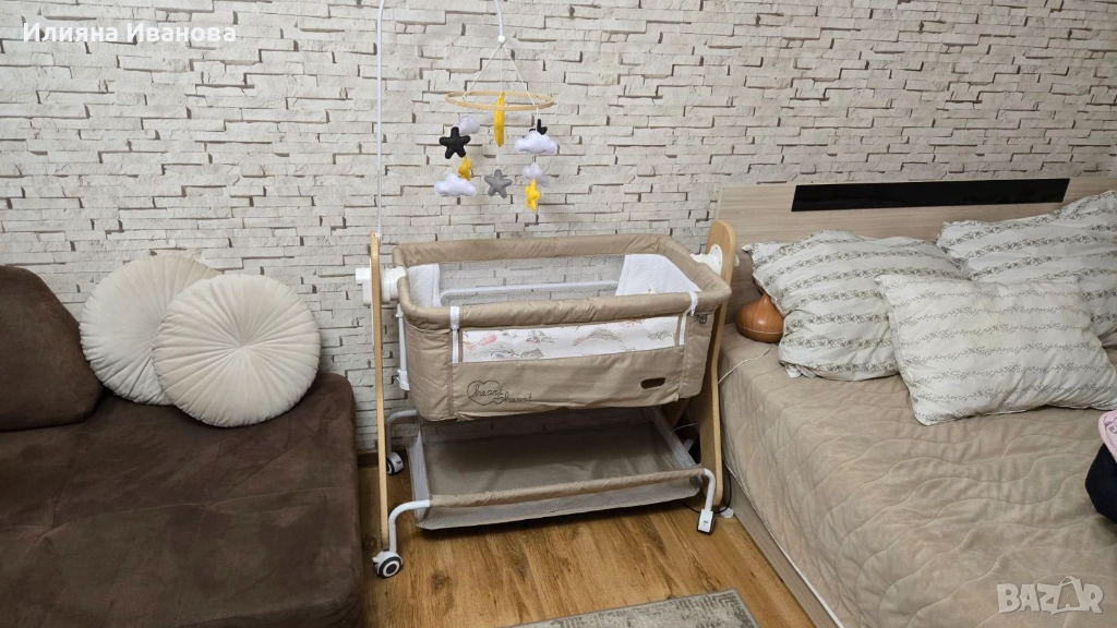 Бебешка кошарка с колелца, снимка 1