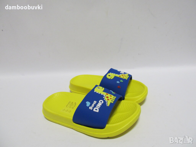 Детски гумени чехли XCESS жълт Дино 24/29, снимка 1