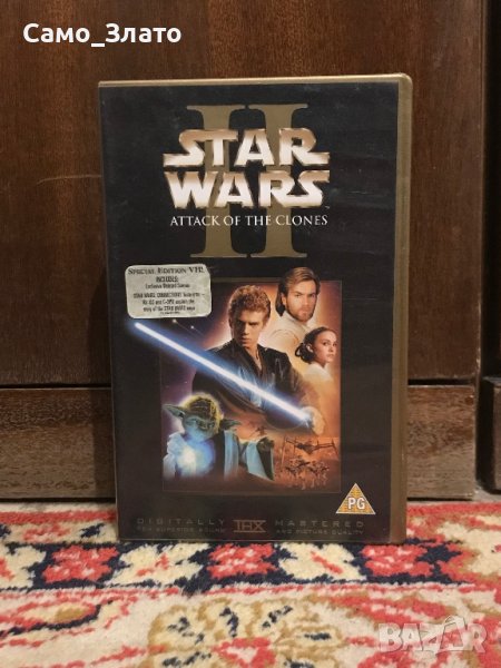 Видеокасета '' STAR WARS  Attack of the clones '' VHS, снимка 1