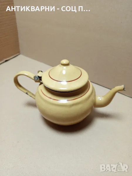 Соц Стар Малък Емайлиран Чайник., снимка 1