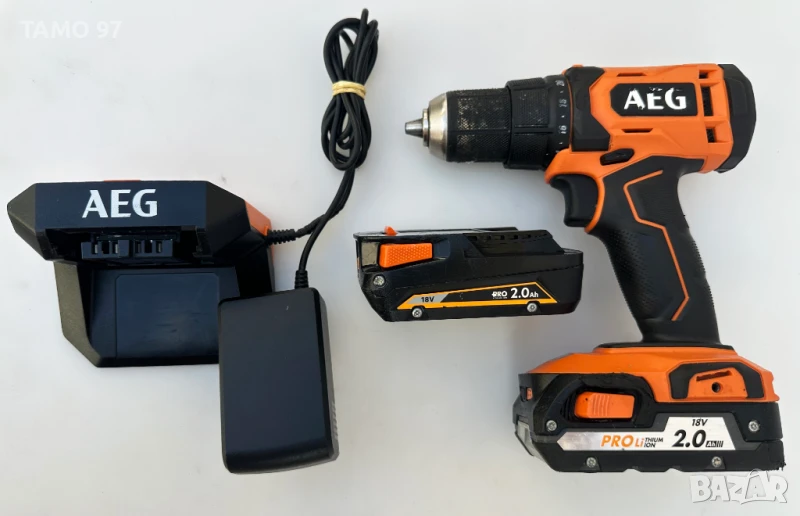 AEG BSB18G4 - Ударен винтоверт 2x18V 2.0Ah 2024г., снимка 1