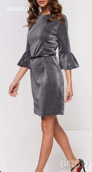 VILA JOY - сребриста рокля, снимка 1