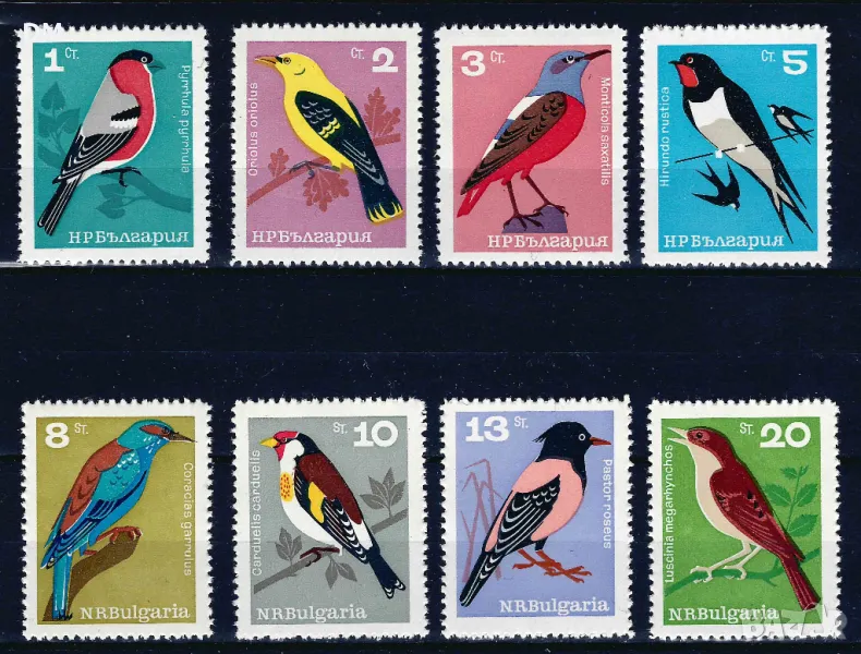България 1965 - птици MNH, снимка 1
