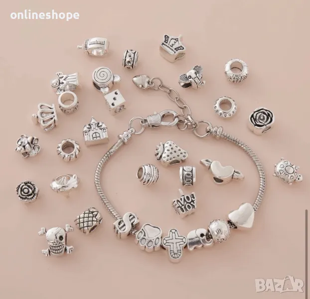 70 броя ТАЛИСМАНИ подходящи за гривни - ЦЕНАТА Е ЗА ВСИЧКИ, снимка 1