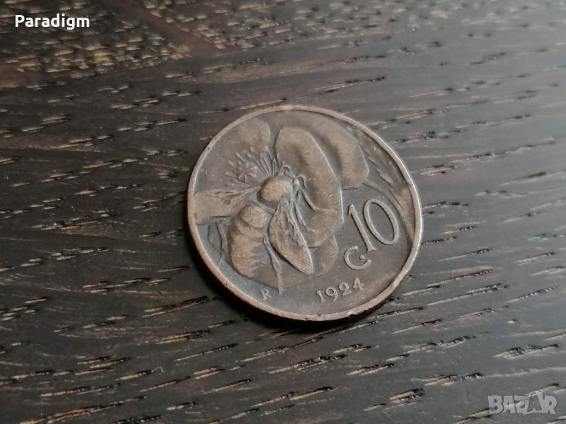 Монета - Италия - 10 чентесими | 1924г., снимка 1