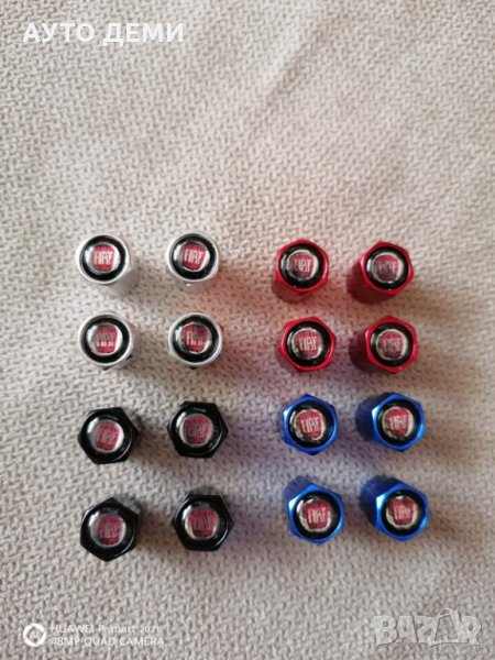Капачки за вентили винтили с емблеми на Фиат Fiat кола автомобил джип ван бус, снимка 1