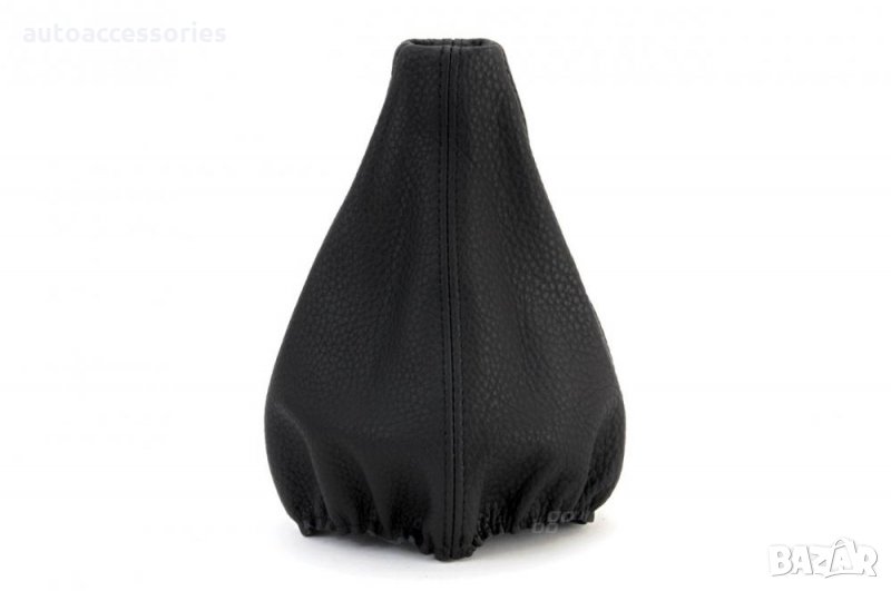 3000052376 Маншон скоростен лост универсален без рамка черен от естествена кожа 01758, снимка 1