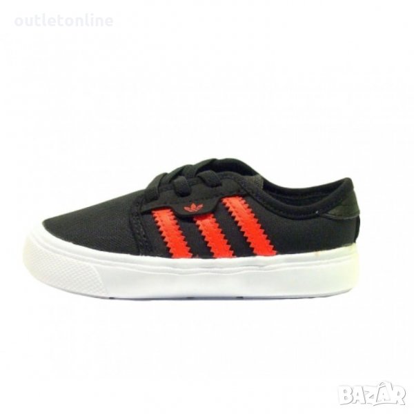 №22 и 26; Оригинални Детски кецове Adidas Originals Seeley I, Black/SolRed, снимка 1