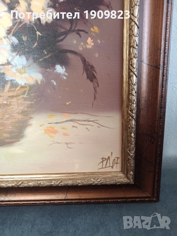 Стара маслена картина , снимка 5 - Картини - 51630663