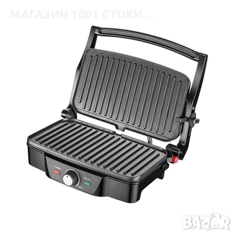 Контактен грил 2в1 MUHLER MHT-2817P, снимка 2 - Тостери - 26795524