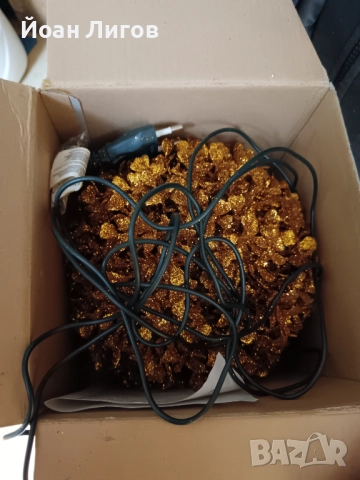 Декоративна LED топка „Buxus bal“ – Ø 23 см, снимка 2 - Други стоки за дома - 52858665