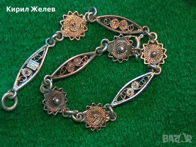 ПОСРЕБРЕНА СТАРИНЕН ФИЛИГРАНЕН СТИЛ ГРИВНА от БЛАГОРОДНА НЕРЪЖДАЕМА СТОМАНА с ПЕЧАТИ 925 - 40104, снимка 6 - Гривни - 42655862