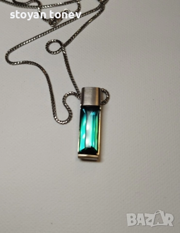 Изключително Колие с Афгански Индиколит Турмалин в 18К златен обков!, снимка 8 - Колиета, медальони, синджири - 52744553