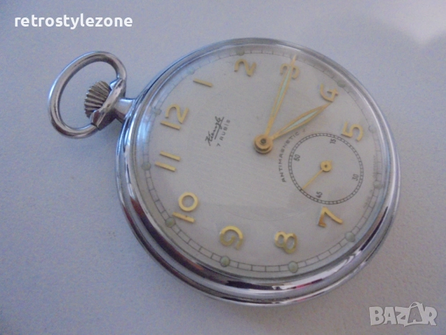 № 8410 Винтидж механичен джобен часовник KIENZLE  Стар оригинален немски джобен часовник KIENZLE, снимка 3 - Антикварни и старинни предмети - 52775779