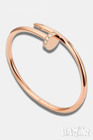 Луксозна дамска гривна Пирон с красиви и нежни камъни, снимка 6 - Гривни - 49257364