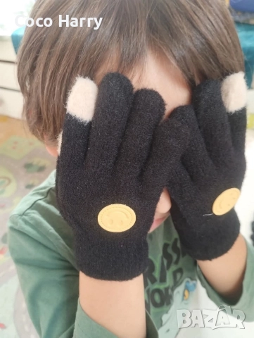 Детски ръкавици кашмир , снимка 2 - Шапки, шалове и ръкавици - 52953422