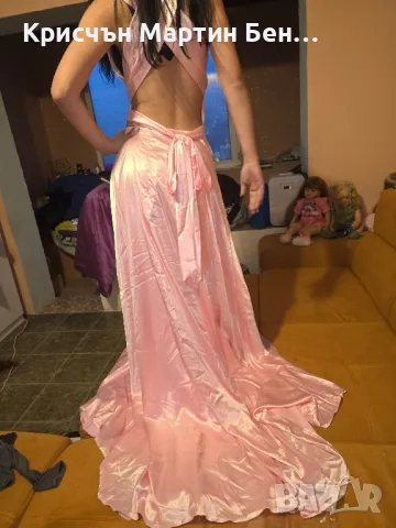 Рокля NICOLETTE ANGEL BLUE в нежен с Розов цвят, снимка 18 - Рокли - 40257521